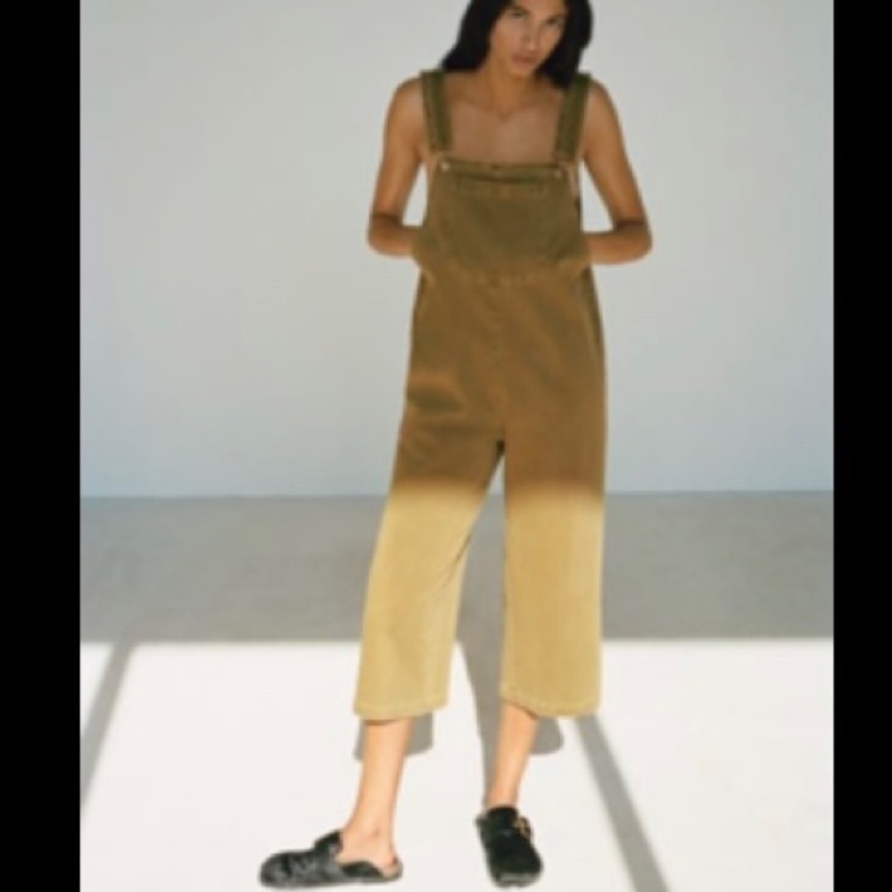 Zara Shirt With Pocket Khaki